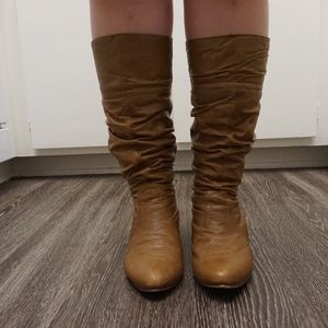 steve madden brown knee high boots